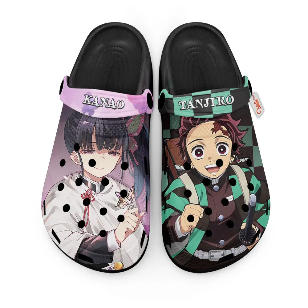 Tanjiro and Kanao Edition Custom Anime Clogs