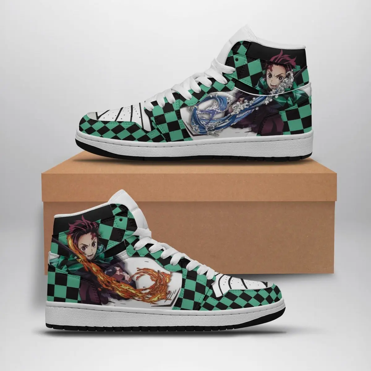 Tanjiro Demon Slayer Air Jordan 1 Shoes
