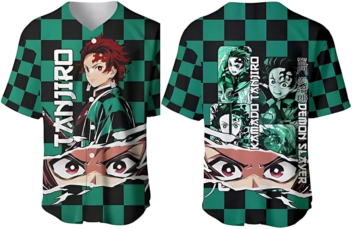 Tanjiro Demon Slayer Anime Jersey - Benietee Shop