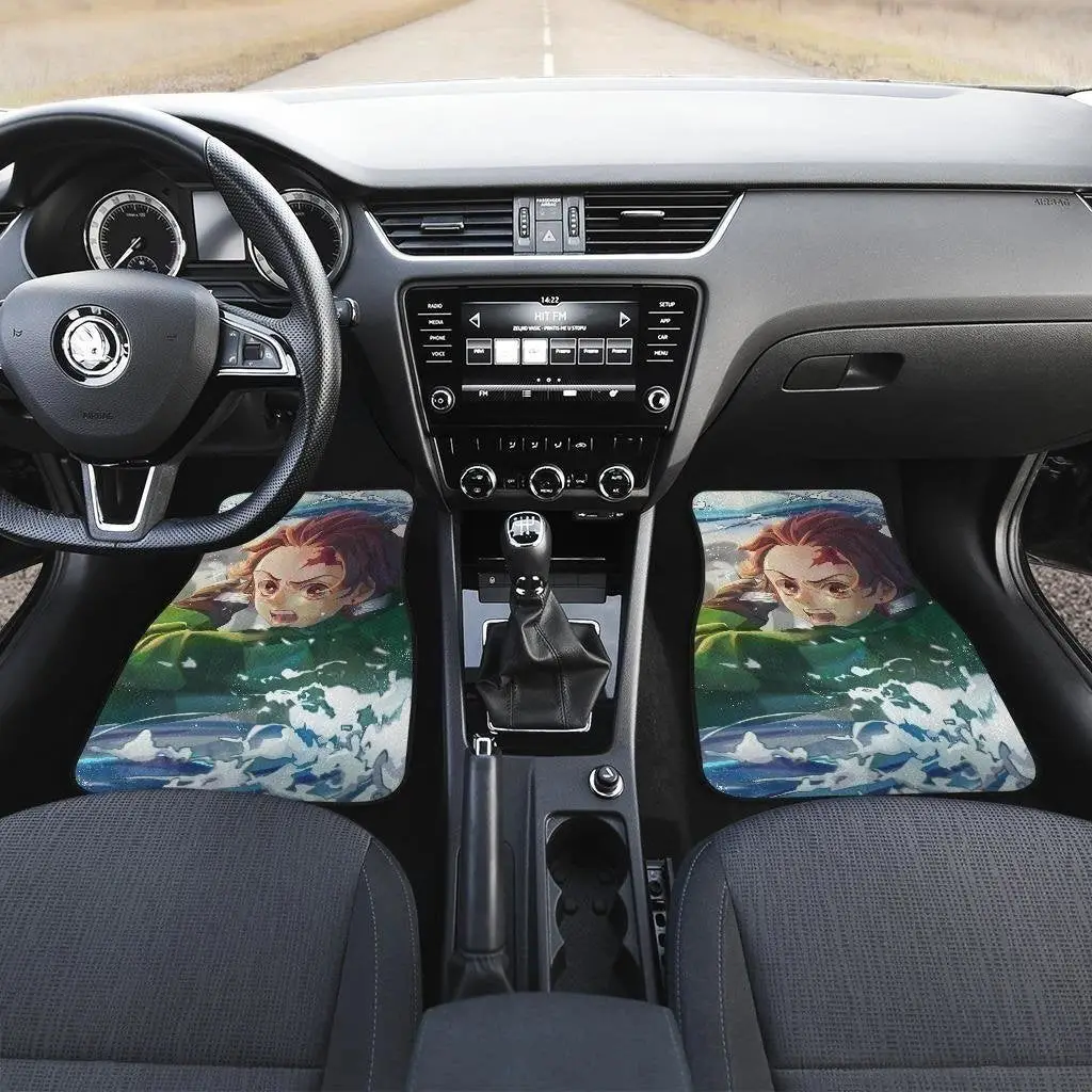 Tanjiro Kamado Demon Slayer Car Floor Mats For Anime Fan NH11