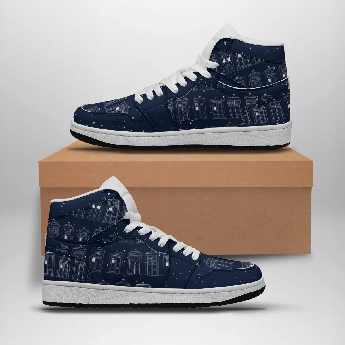 Tardis Doctor Who Air Jordan 1 Shoes