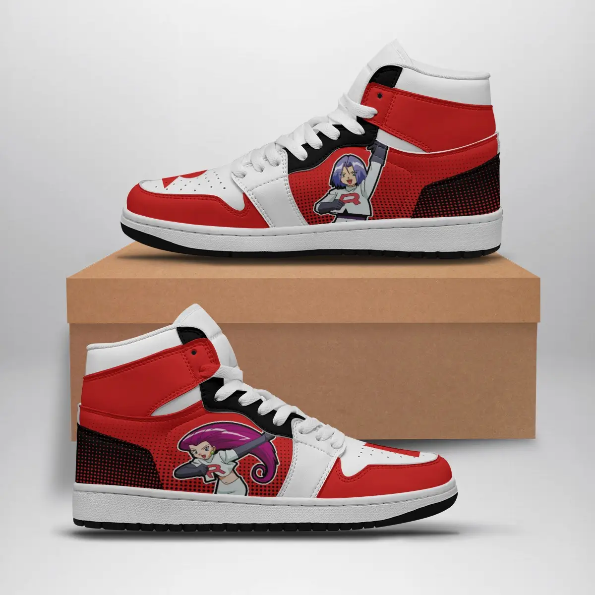 Team Rocket Pokemon Air Jordan 1 Shoes