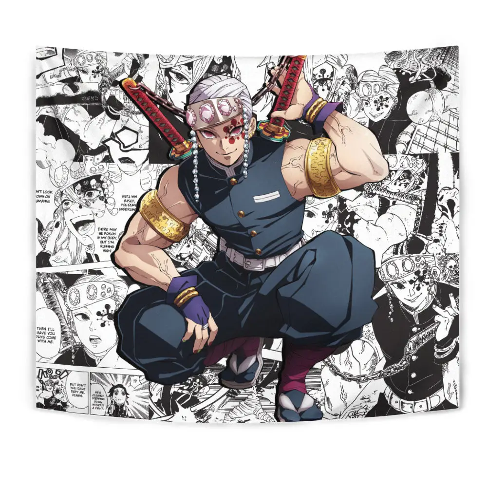 Tengen Uzui Tapestry Custom Anime Manga Wall Decor