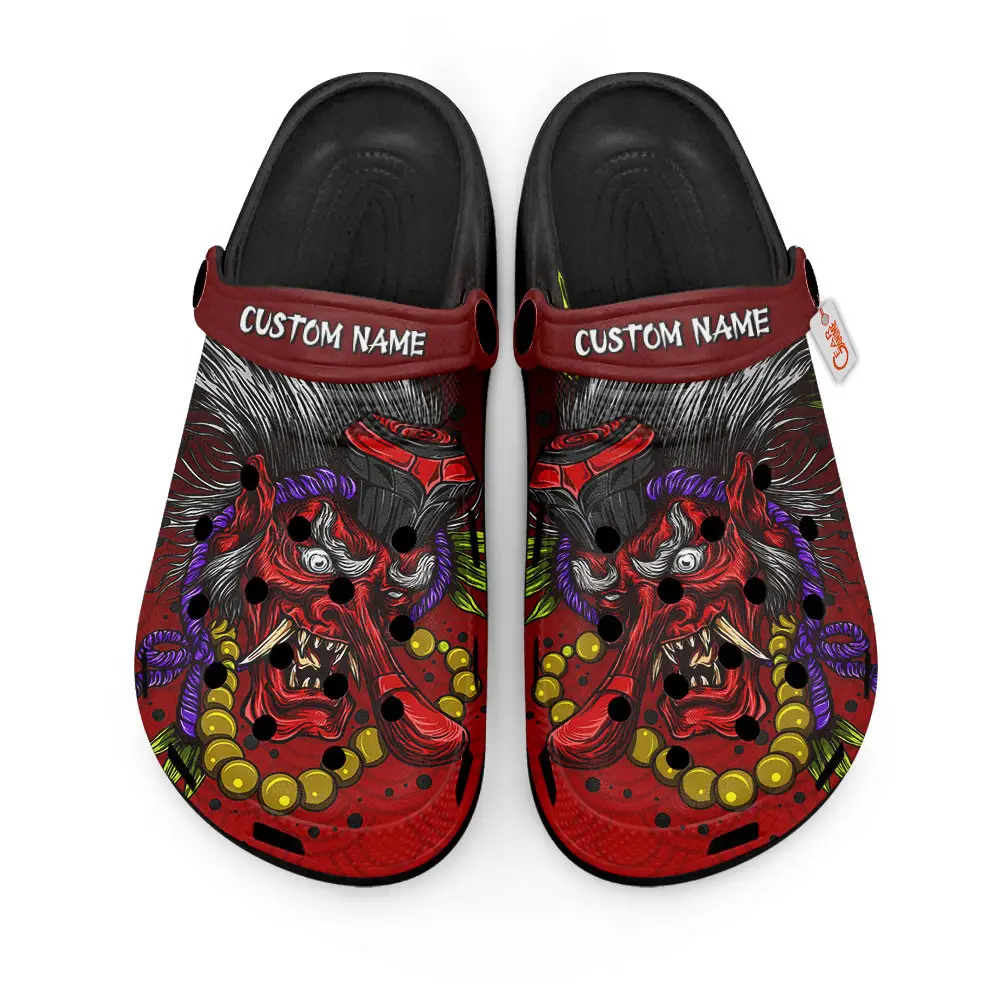 Tengu Mask Japan Edition Premium Clogs Personalized Name