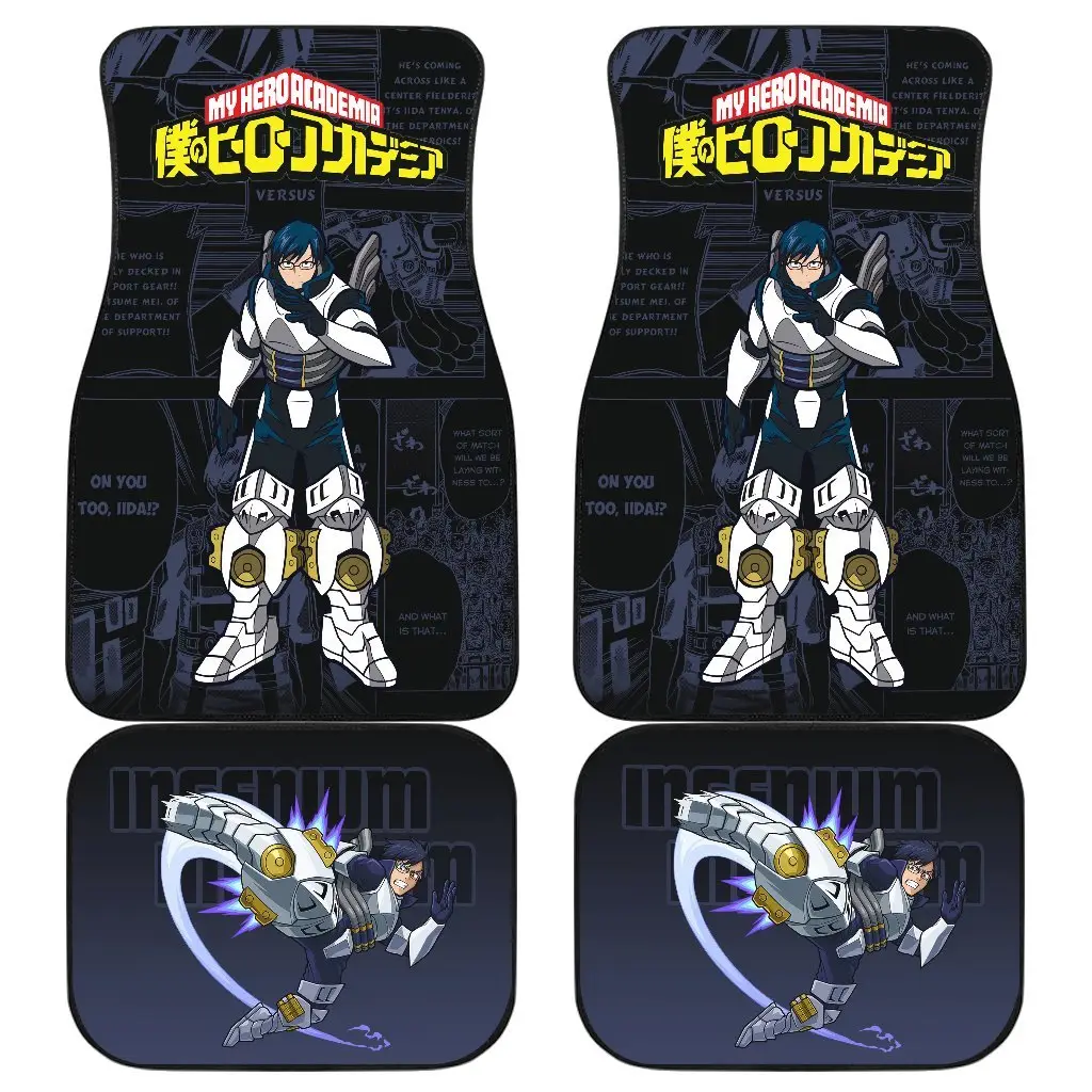 Tenya Ida My Hero Academia Car Floor Mats Manga Mixed Anime