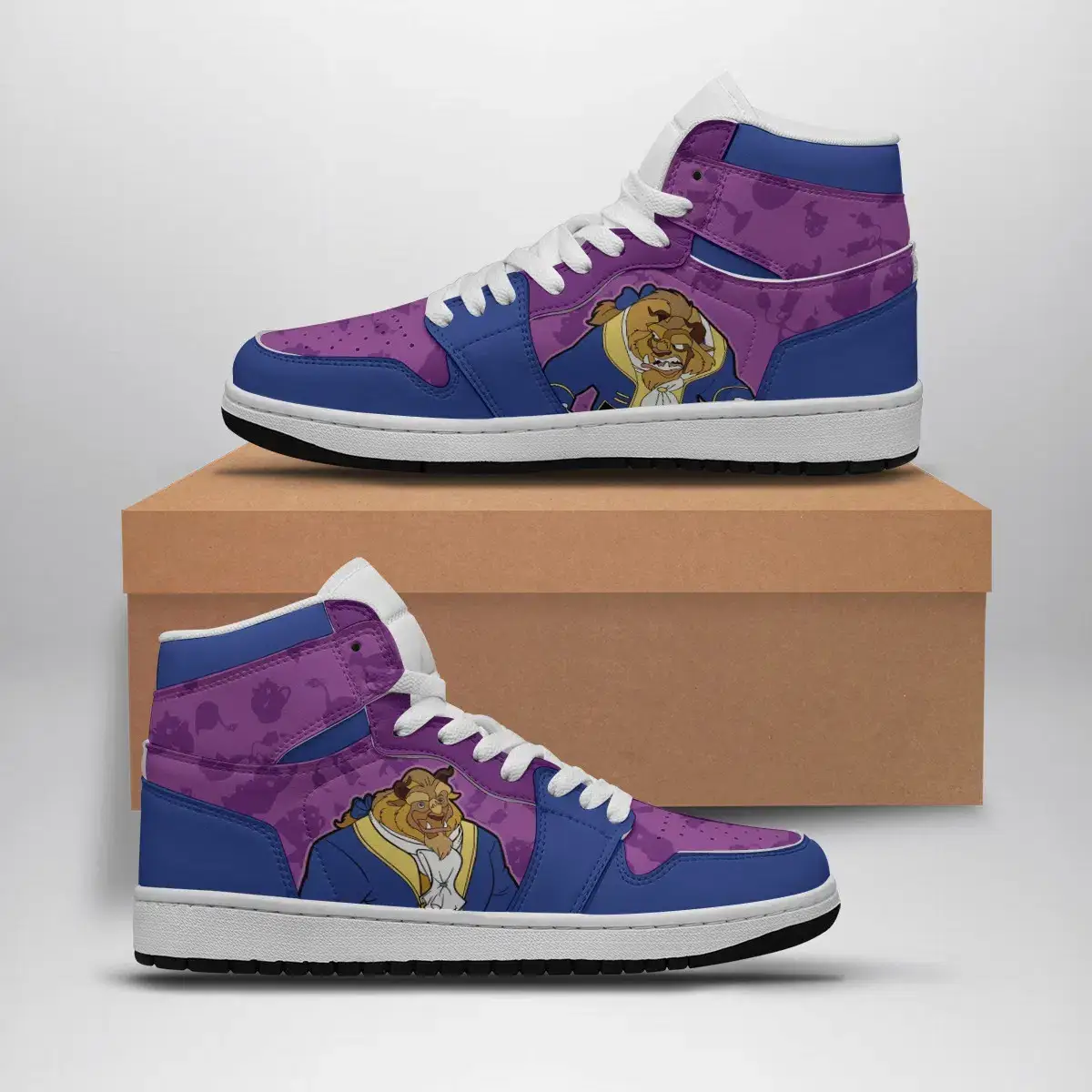 The Beast Disney Air Jordan 1 Shoes