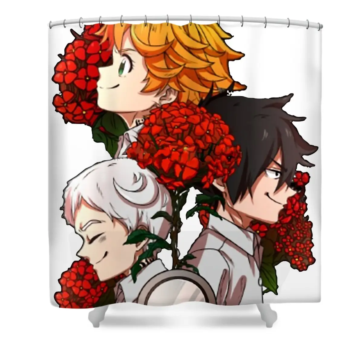The Promised Neverland Hot Design Shower Curtain | Anime Shower Curtains
