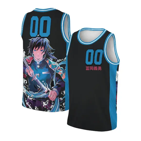 The Water Hashira BasketballJersay, Anime Demon Slayer, Custom Number - Benietee Shop