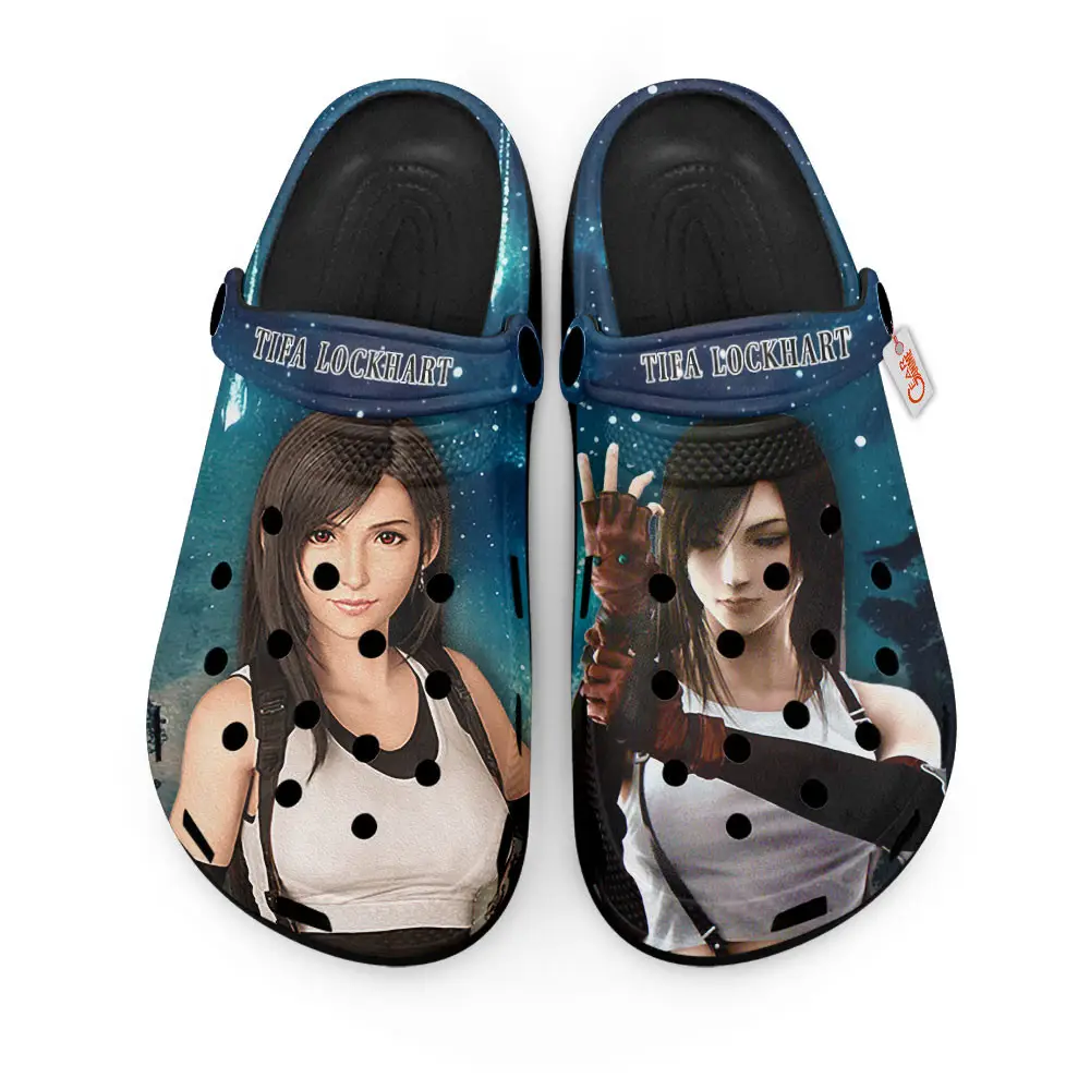 Tifa Lockhart Final Fantasy Edition Premium Clogs for True Fans