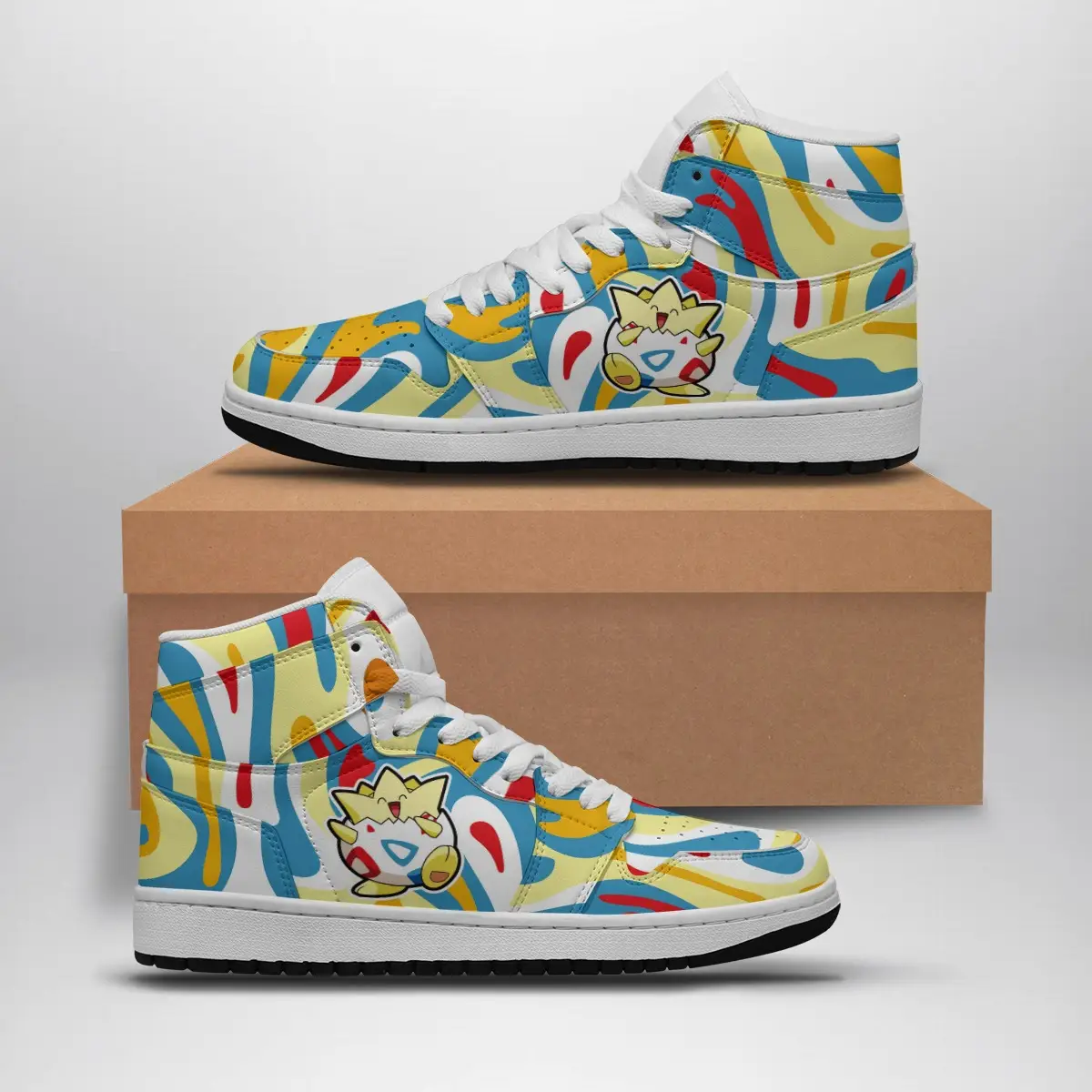 Togepi Trippy Pokemon Air Jordan 1 Shoes