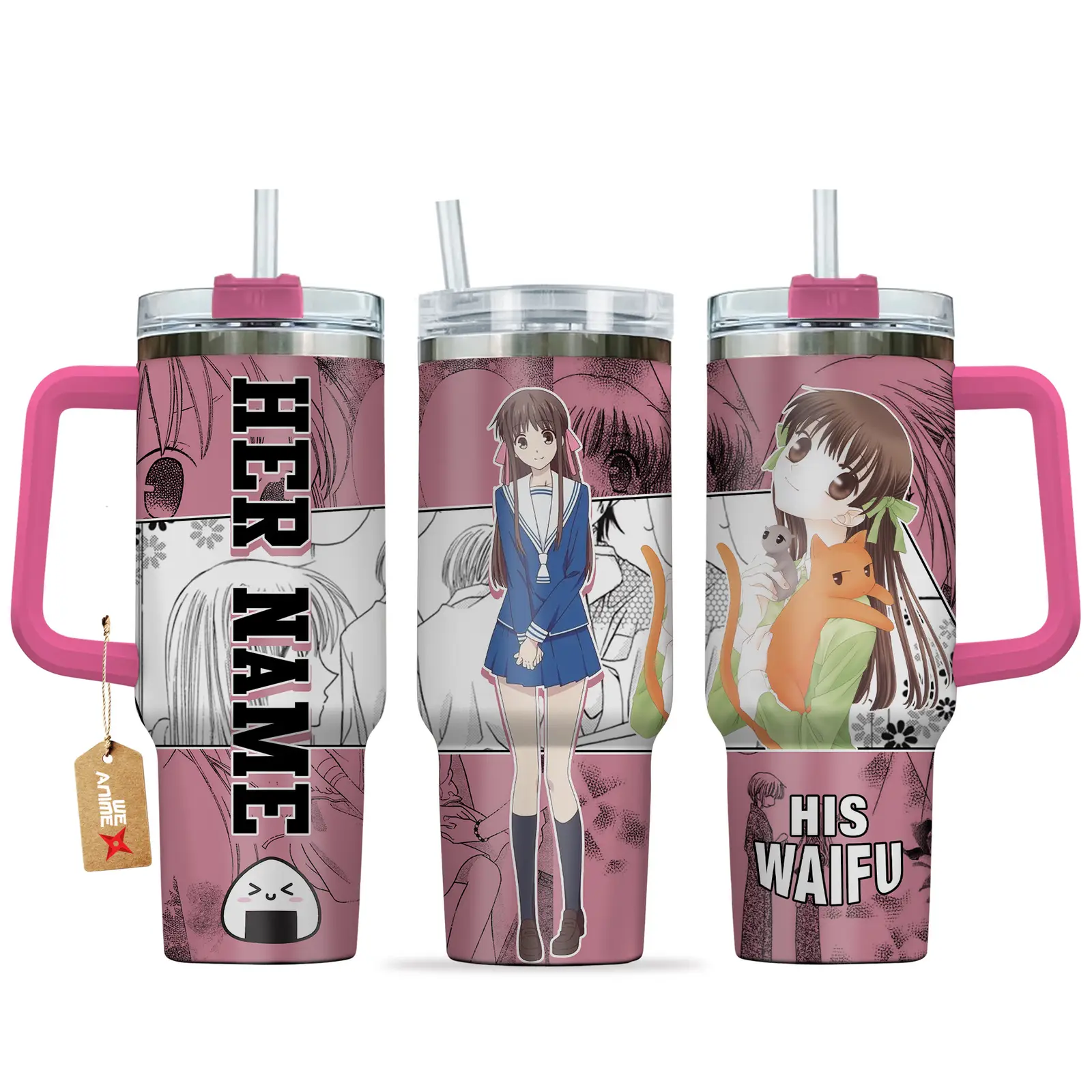 Tohru Honda - 40oz Travel Tumbler Name - Senpai Waifu Collection
