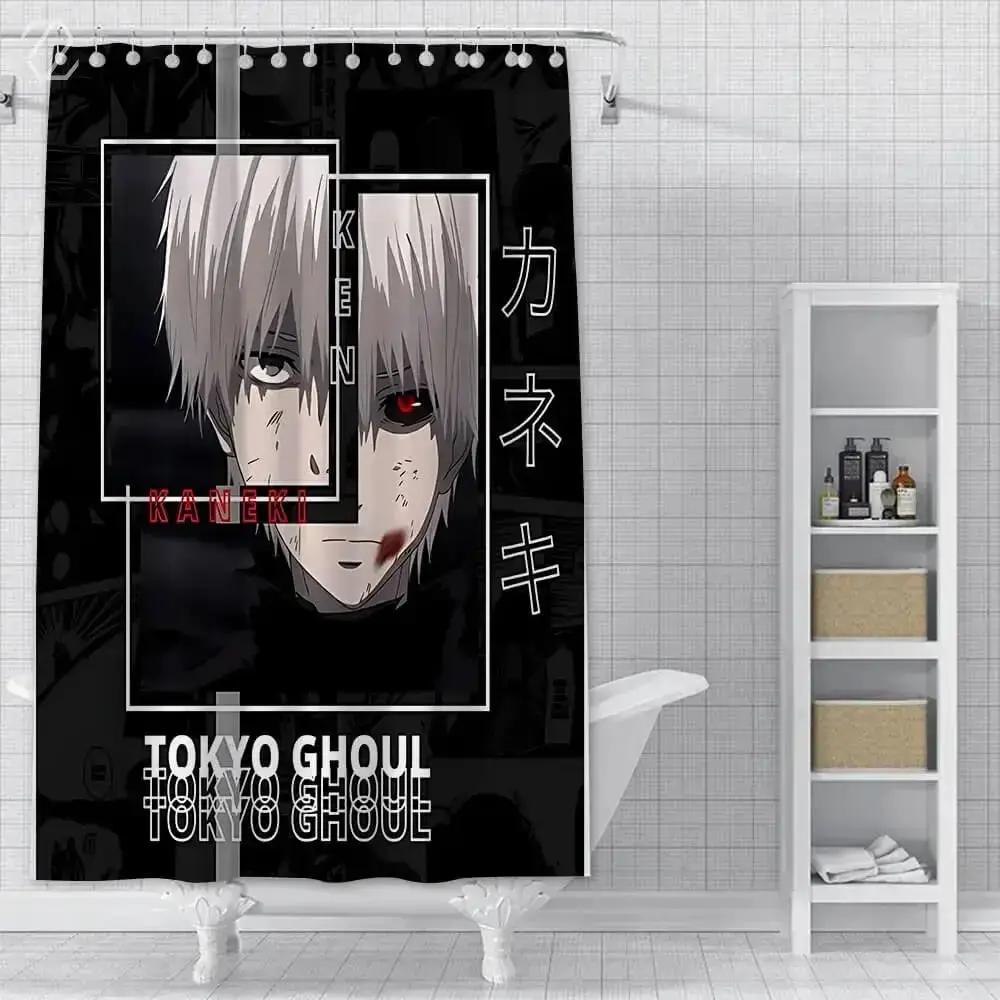 Tokyo Ghoul Colorful Shower Curtains