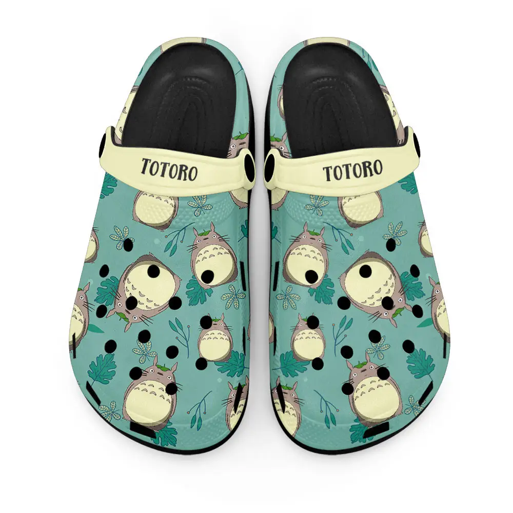 Totoro Edition Custom Anime Clogs Pattern Style