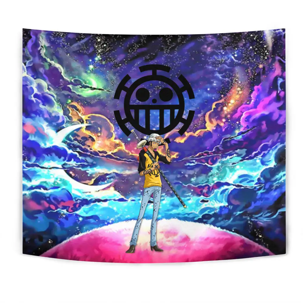 Trafalgar D. Water Law Tapestry Custom Galaxy Anime Wall Decor