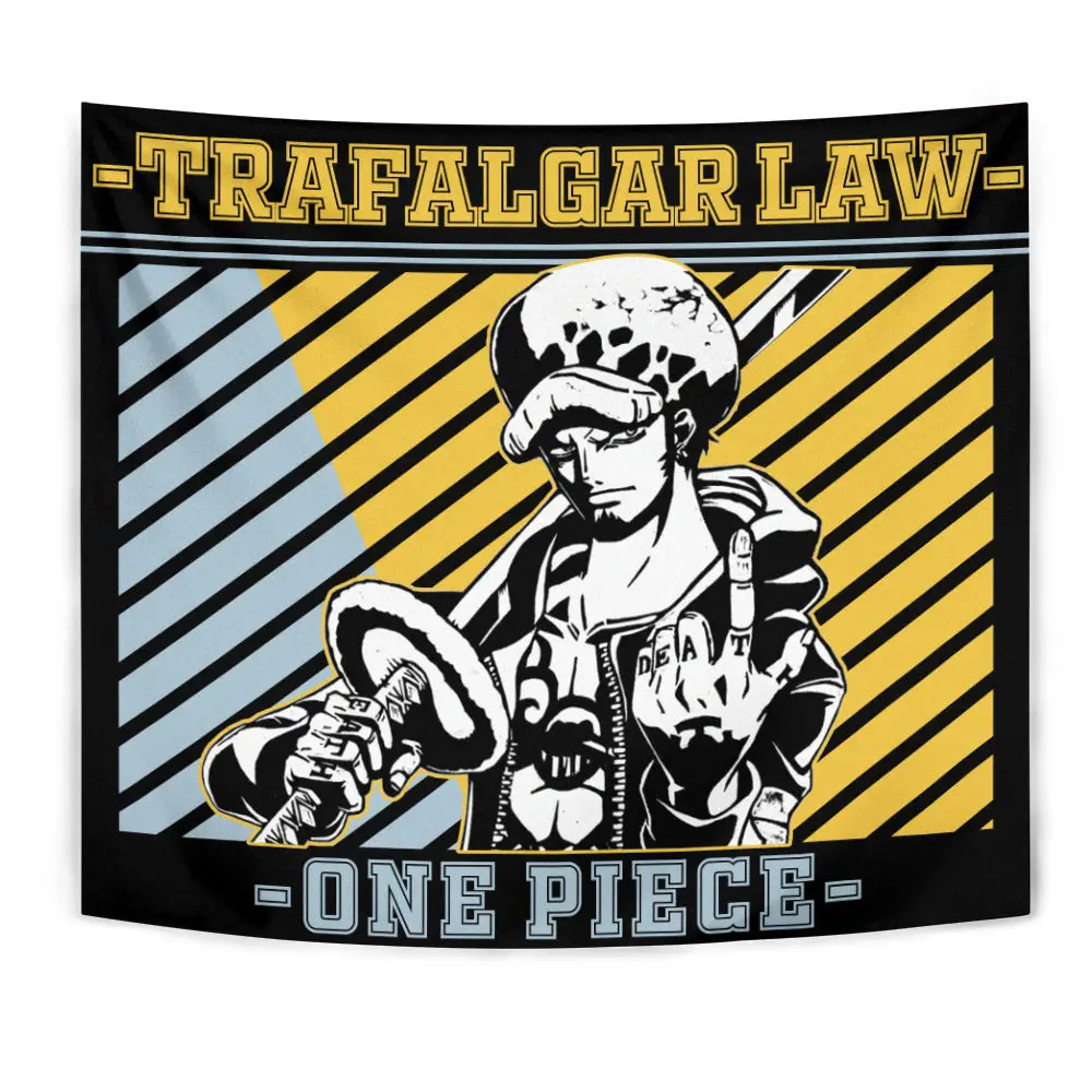 Trafalgar Law Tapestry Custom Anime Home Room Wall Decor