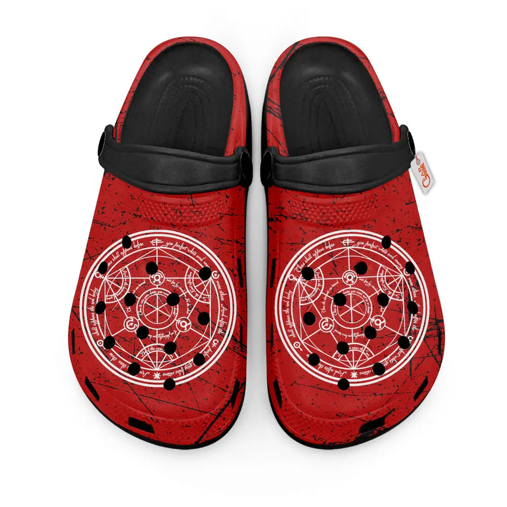 Transmutation Circle Symbol Personalized Anime Clogs