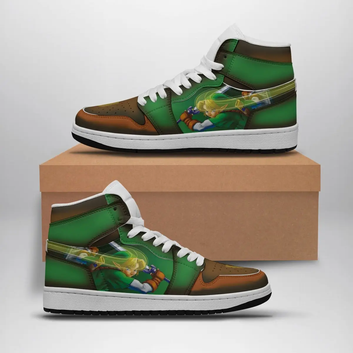 Triforce Symbol Zelda Air Jordan 1 Shoes