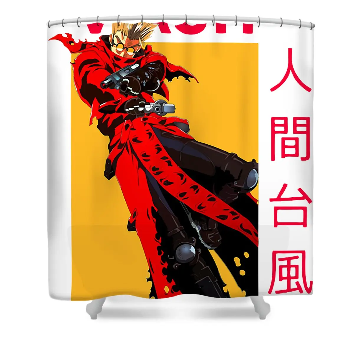 Trigun Vash Shower Curtain | Anime Shower Curtains
