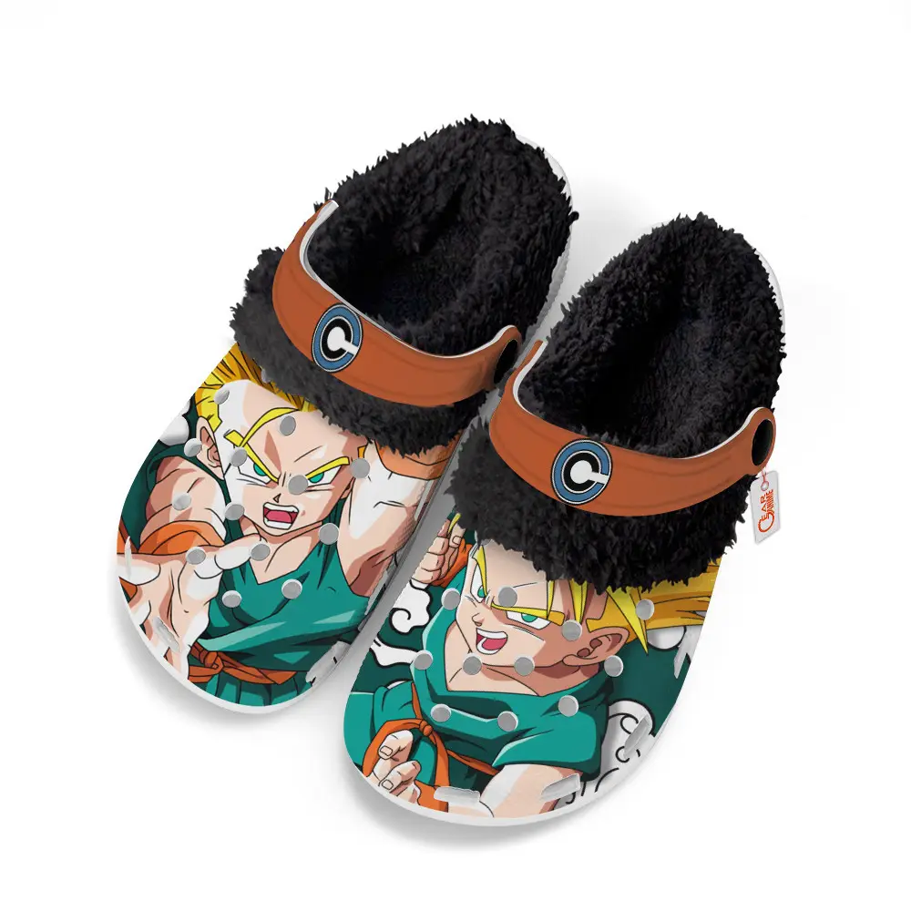Trunks Kid Super Saiyan Fleece-Lined Clogs