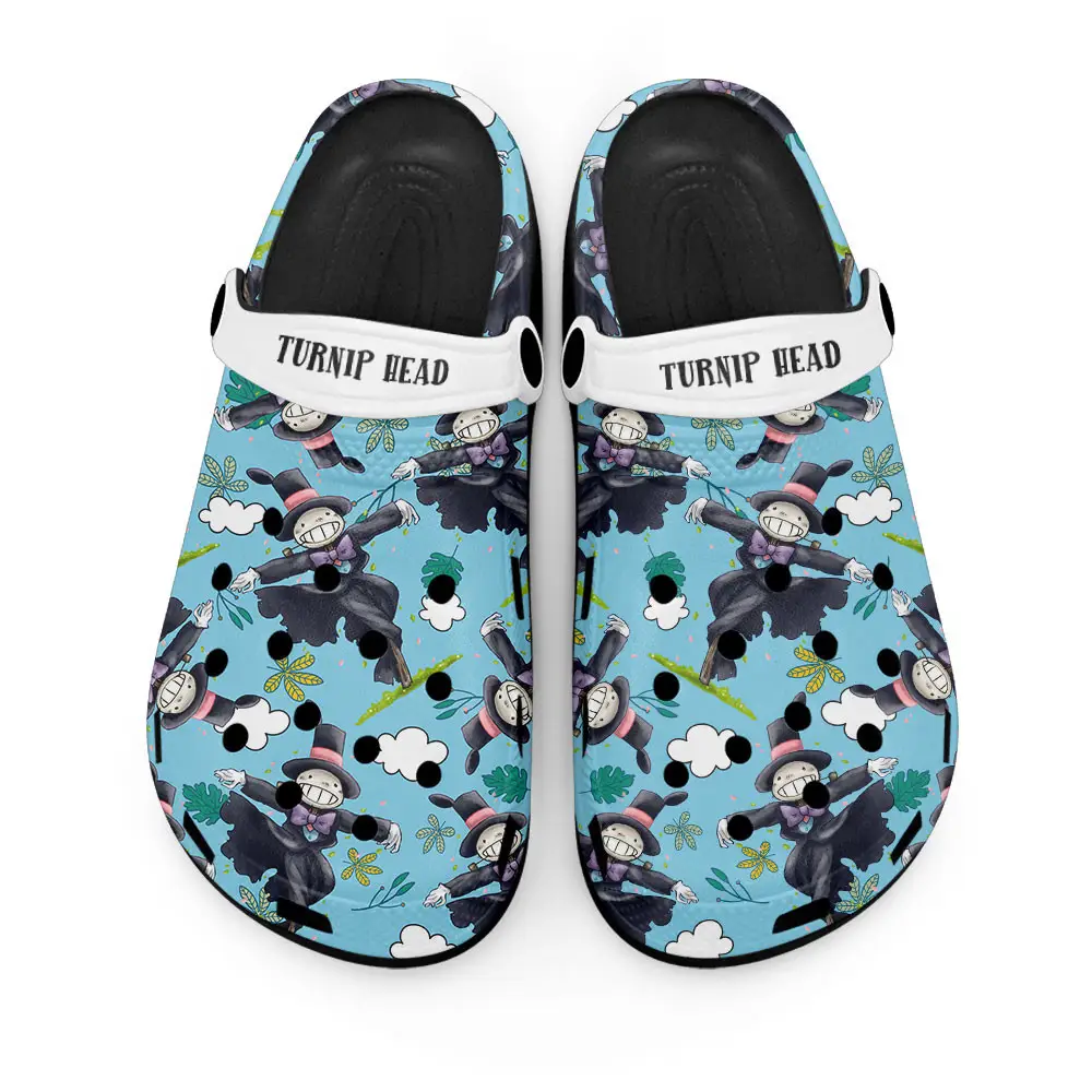 Turnip Head Edition Custom Anime Clogs Pattern Style
