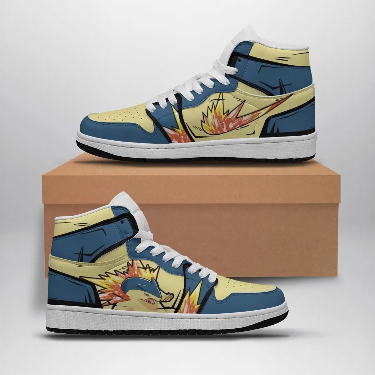 Typhlosion Pokemon Air Jordan 1 Shoes