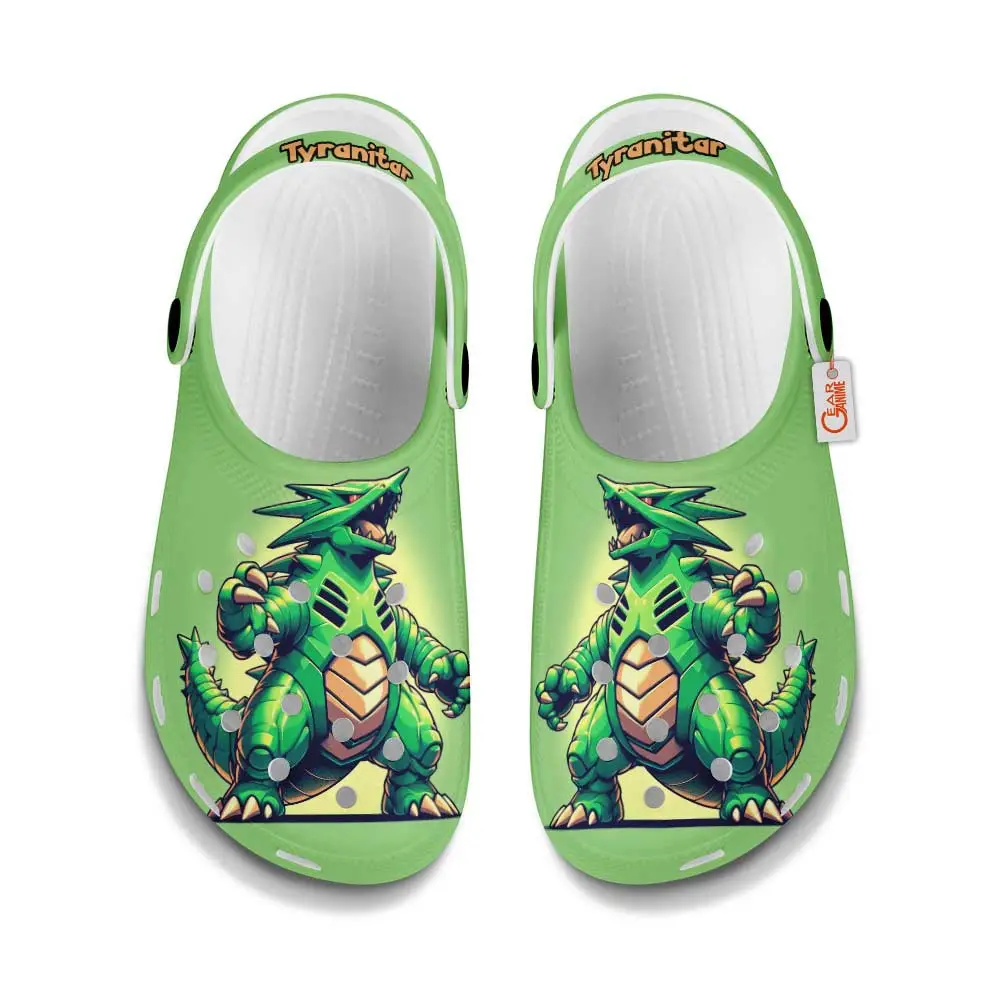 Tyranitar Edition Custom Anime Clogs Art Style