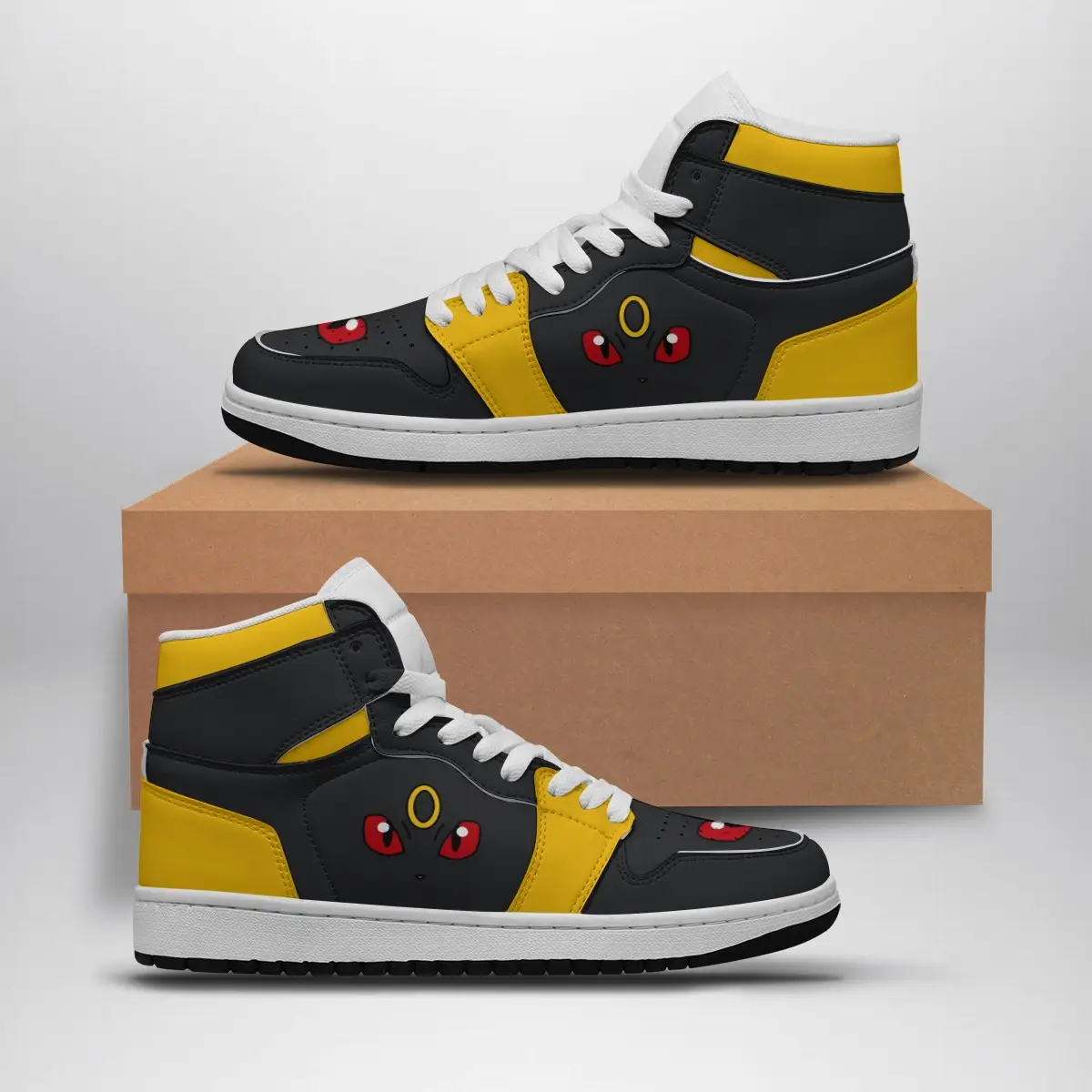 Umbreon Face Pokemon Air Jordan 1 Shoes