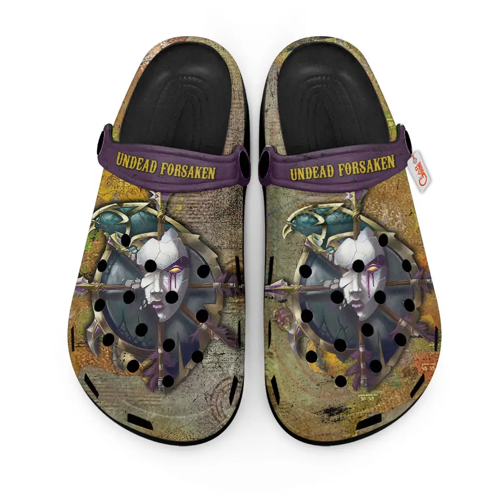 Undead Forsaken World Of Warcraft Edition Premium Clogs for True Fans Custom Name