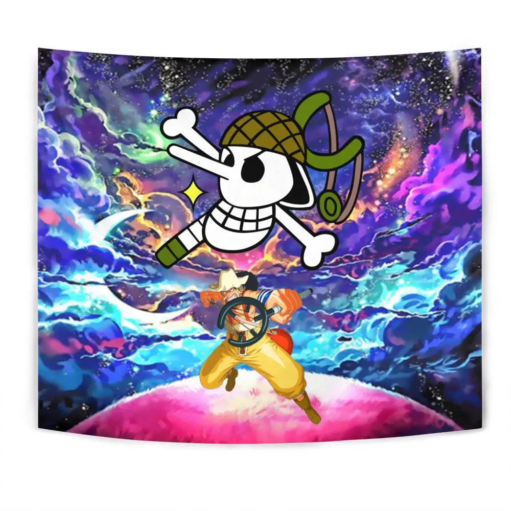Usopp Tapestry Custom Galaxy Anime Wall Decor