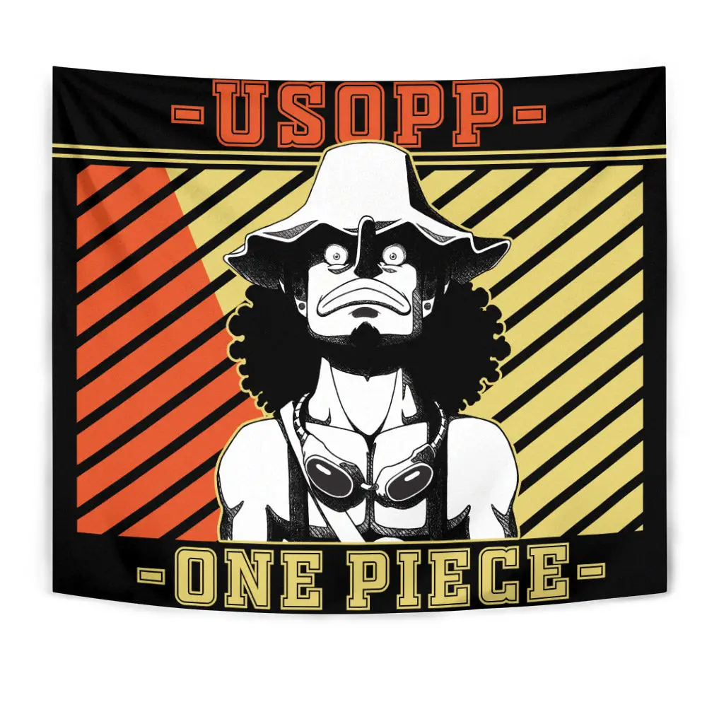 Usopp Tapestry Custom Manga Style Anime Wall Decor