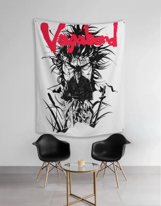 Vagabond anime tapestry Samurai Wall Art