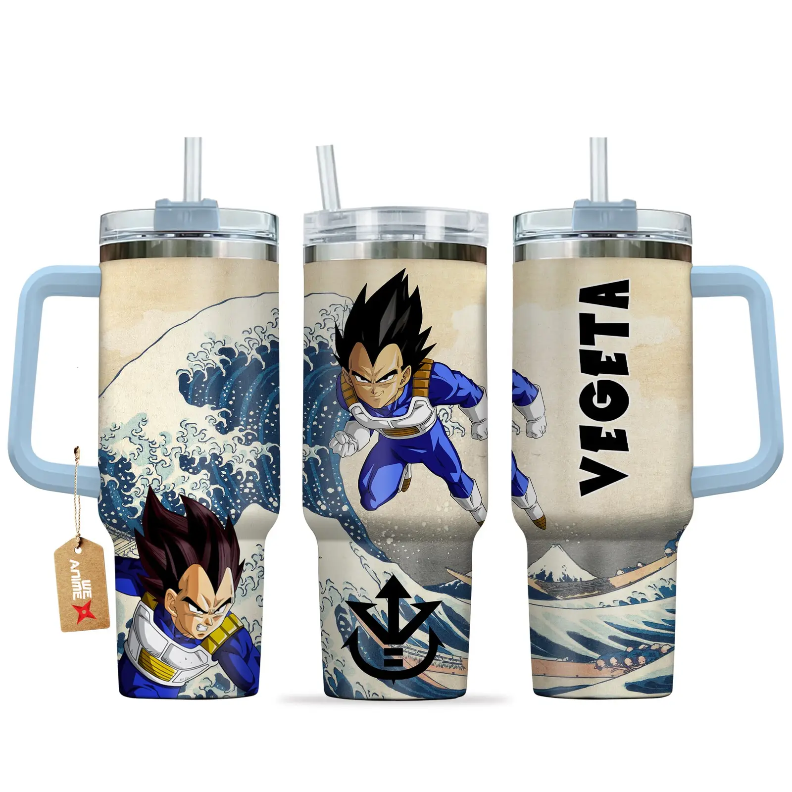Vegeta Anime Tumbler 40oz Kanagawa Collection