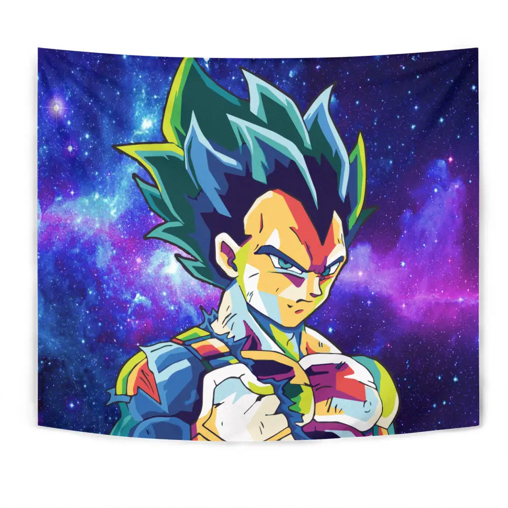 Vegeta Blue Tapestry Custom Anime Wall Decor