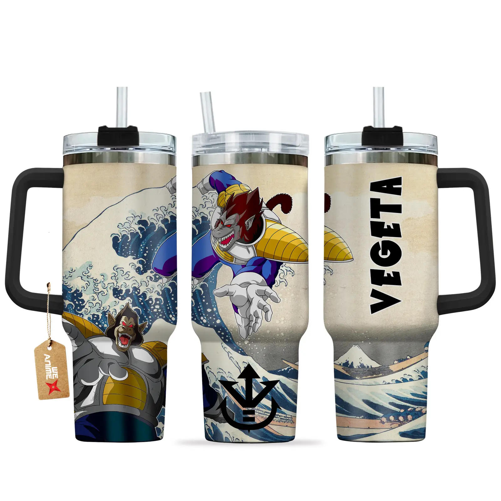 Vegeta Great Ape Anime Tumbler 40oz Kanagawa Collection