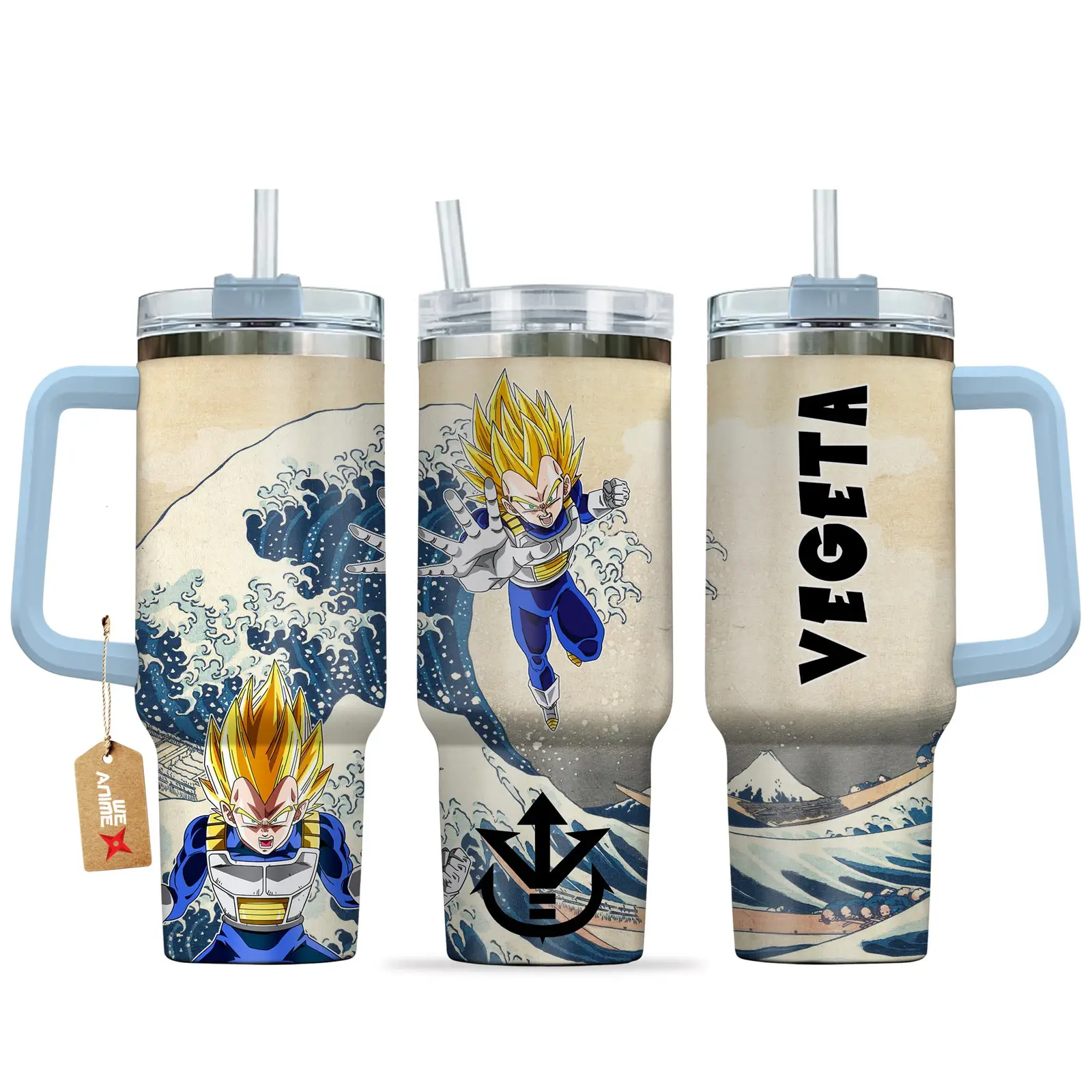 Vegeta Super Saiyan Anime Tumbler 40oz Kanagawa Collection