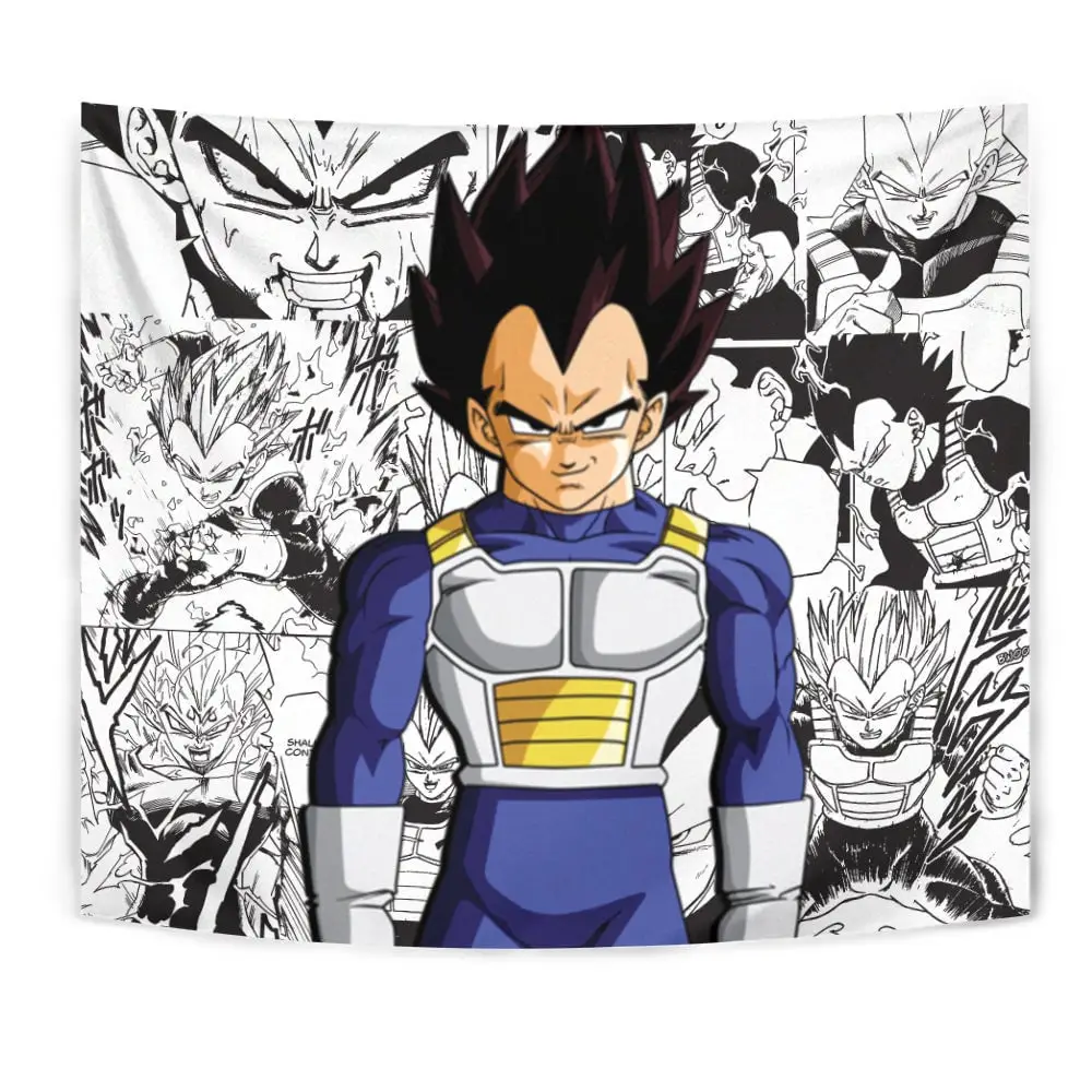 Vegeta Tapestry Custom Anime Manga Wall Decor