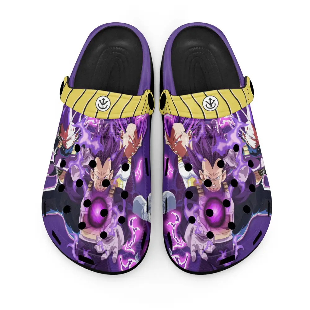 Vegeta Ultra Ego Edition Custom Anime Clogs Pattern Style
