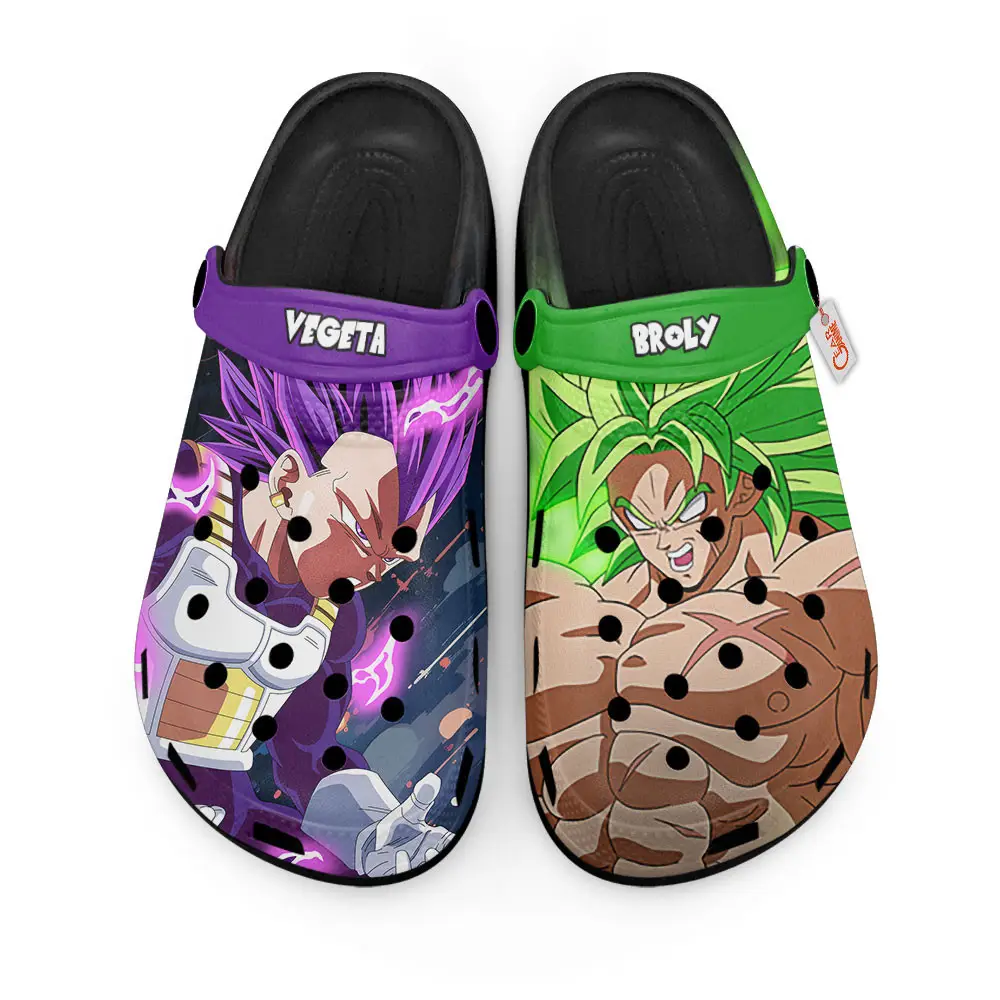 Vegeta Ultra Ego vs Broly Full Power Edition Custom Anime Clogs