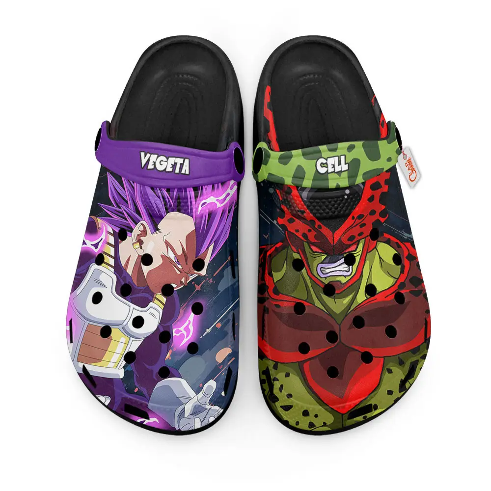 Vegeta Ultra Ego vs Cell Max Edition Custom Anime Clogs