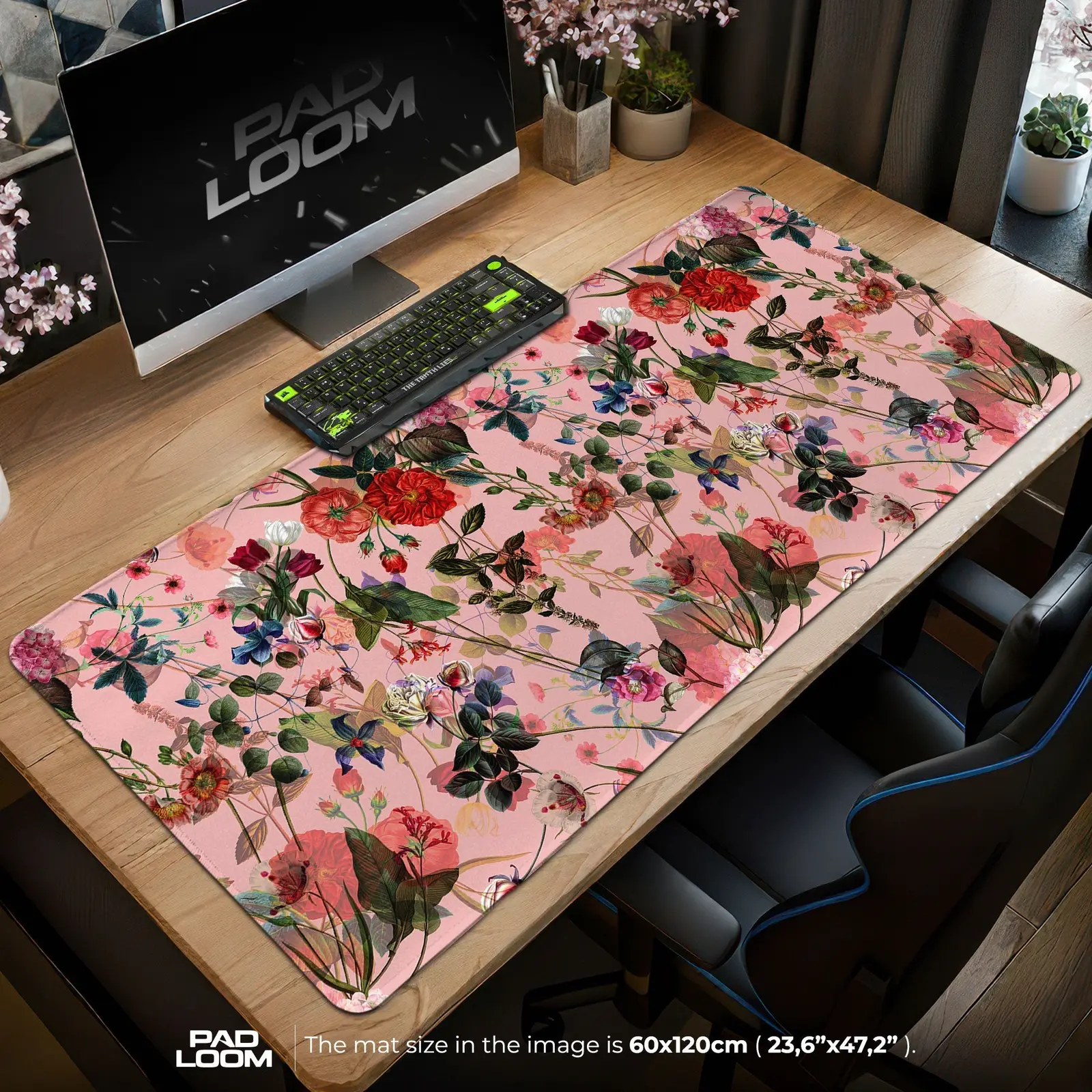 Vintage Floral Mouse Pad - Botanical Aesthetic Desk Mat
