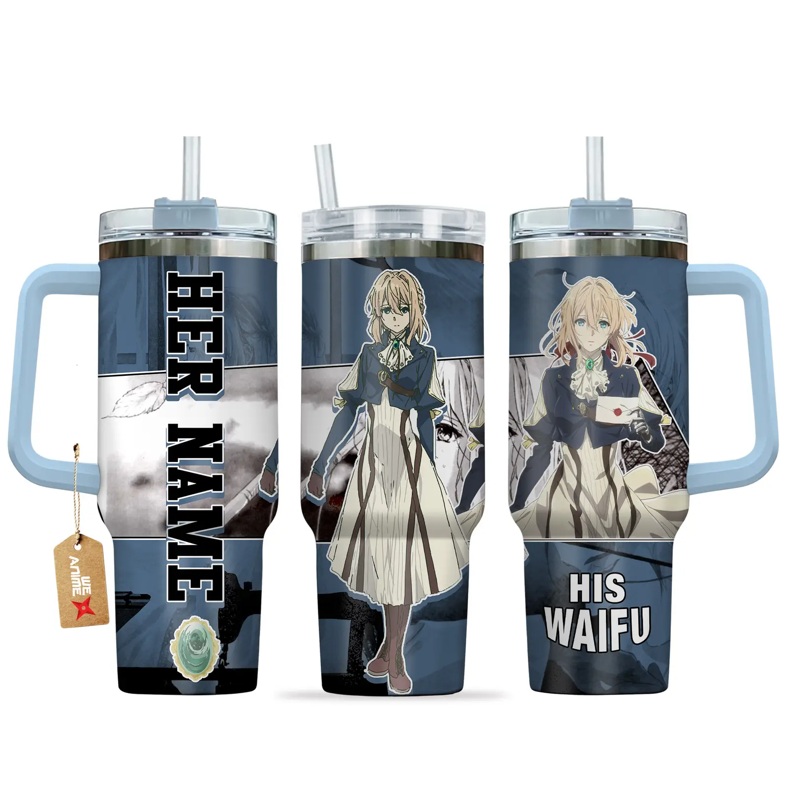 Violet Evergarden - 40oz Travel Tumbler Name - Senpai Waifu Collection