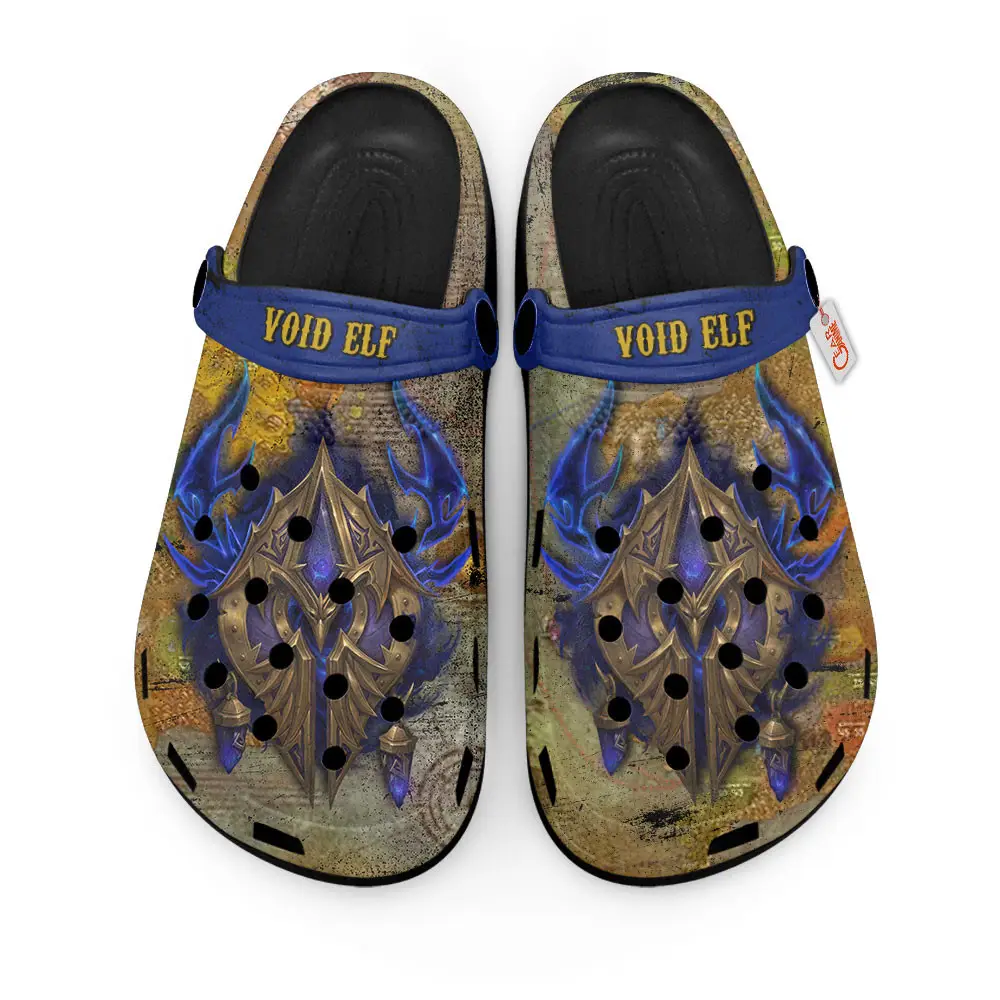 Void Elf World Of Warcraft Edition Premium Clogs for True Fans Custom Name