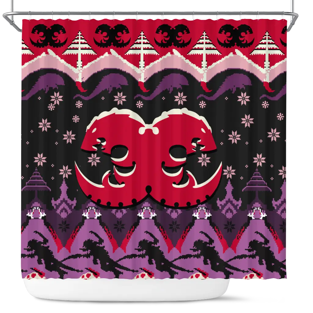Warhammer 40k Tyranids Anime Christmas Shower Curtain