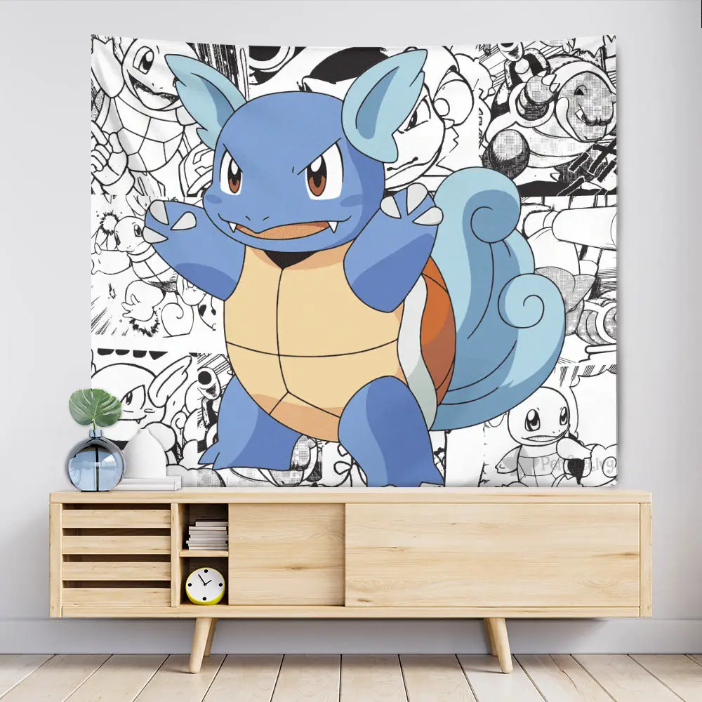 Wartortle Tapestry Manga Style