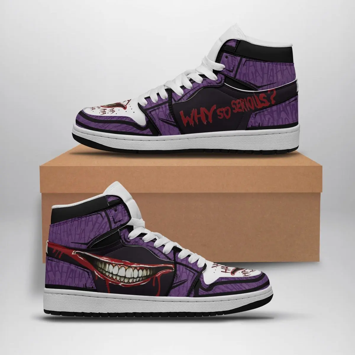 Why So Serious DC Comics Air Jordan 1 Shoes