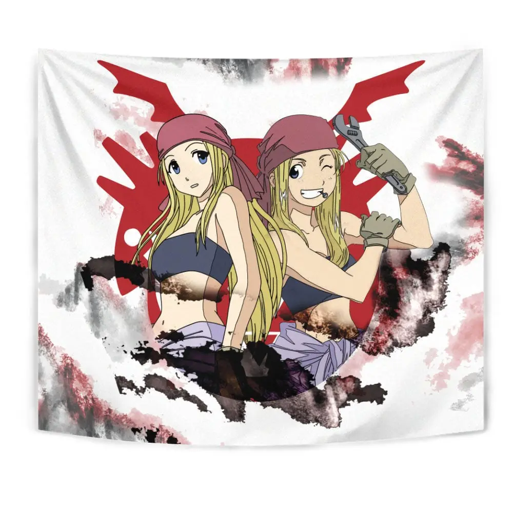 Winry Rockbell Tapestry Custom Fullmetal Alchemist Anime Home Decor