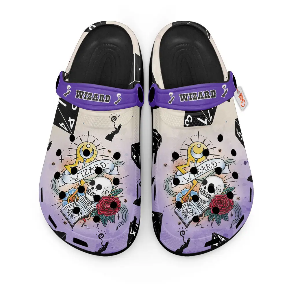 Wizard Dungeons And Dragons Edition Premium Clogs for True Fans