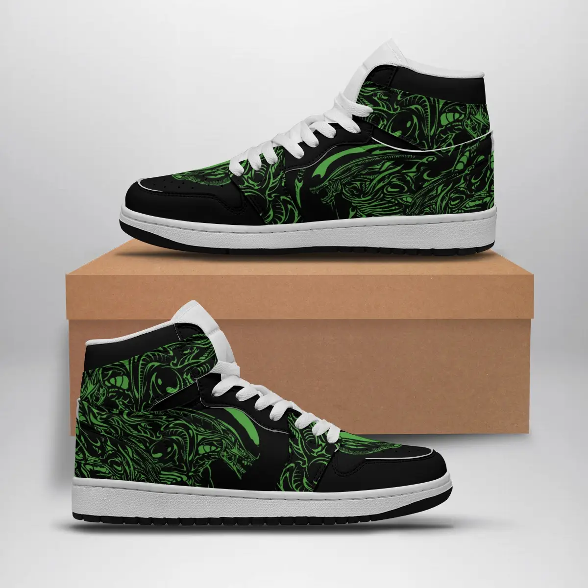 Xenomorph Alien Pop Culture Air Jordan 1 Shoes