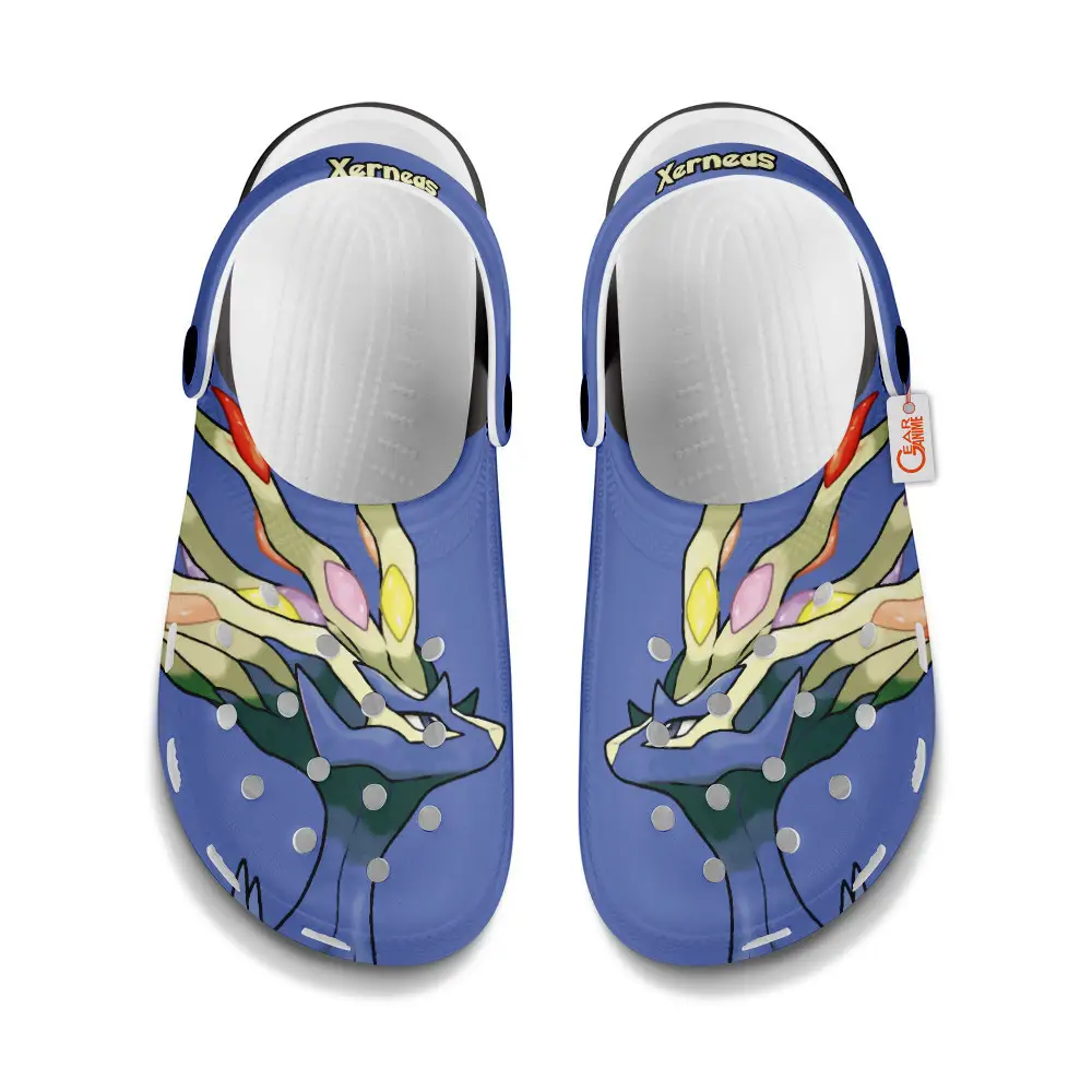 Xerneas Edition Custom Anime Clogs Funny Style