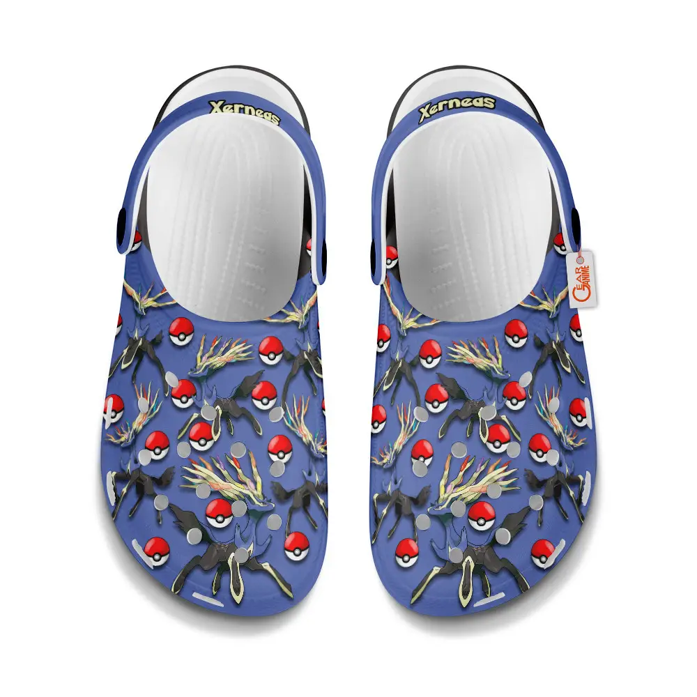 Xerneas Edition Custom Anime Clogs Pattern Style